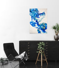 Carica l'immagine nel visualizzatore di Gallery, Blue and gold Dutch Pour