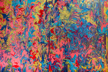 Load image into Gallery viewer, Fine fluid painting using iridescent colours and chromology by female artist Alessia Camoirano Bruges