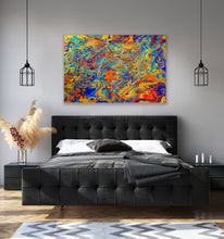 Carica l'immagine nel visualizzatore di Gallery, Based on analogies and colour symbolism, I chose colours that recall the contrasting emotions that I feel when looking at the mirror. I used iridescent acrylics as a metaphor; we are constantly changing and evolving. By Alessia Camoirano Bruges