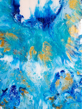 Load image into Gallery viewer, Fluid art fished with resin
